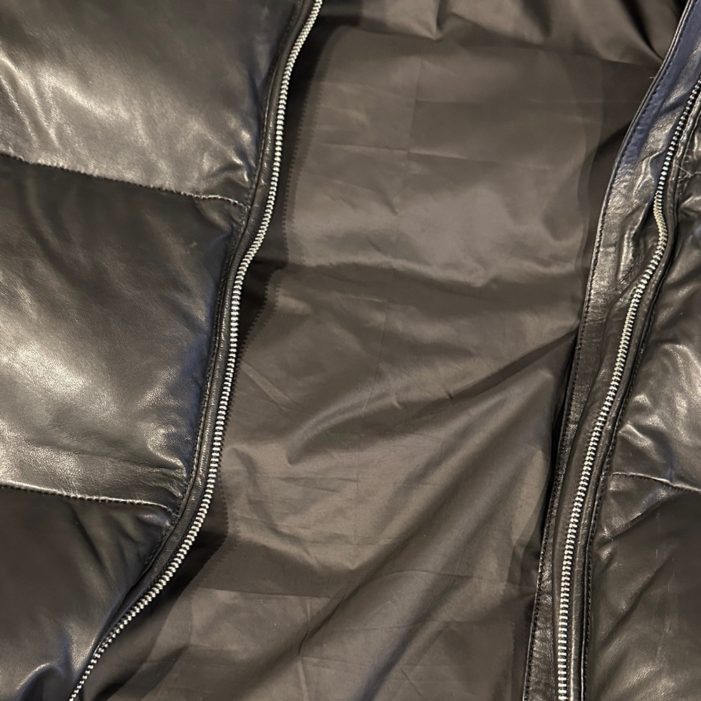 Lamarque Lambskin Down Puffer Vest - Picture 8 of 8